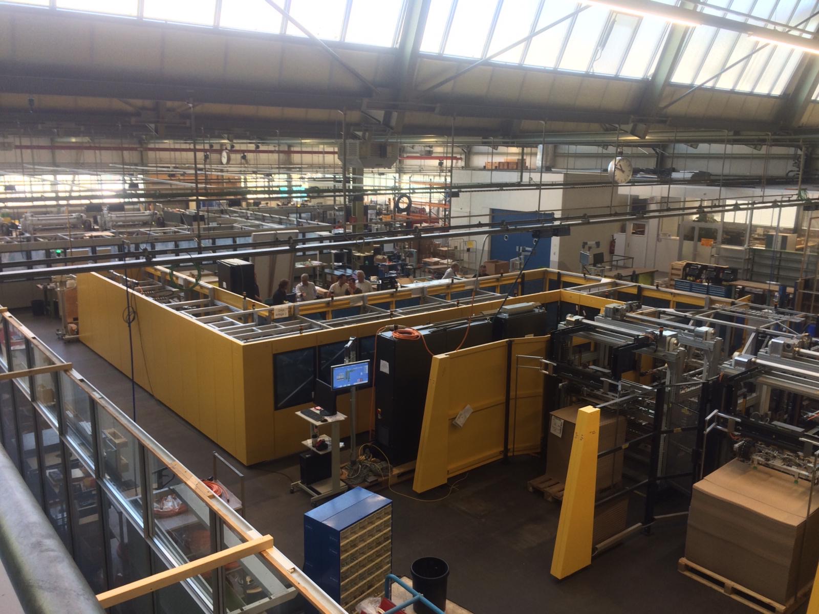 Overzichtsfoto van de Kern inpakmachine bij Reclameland